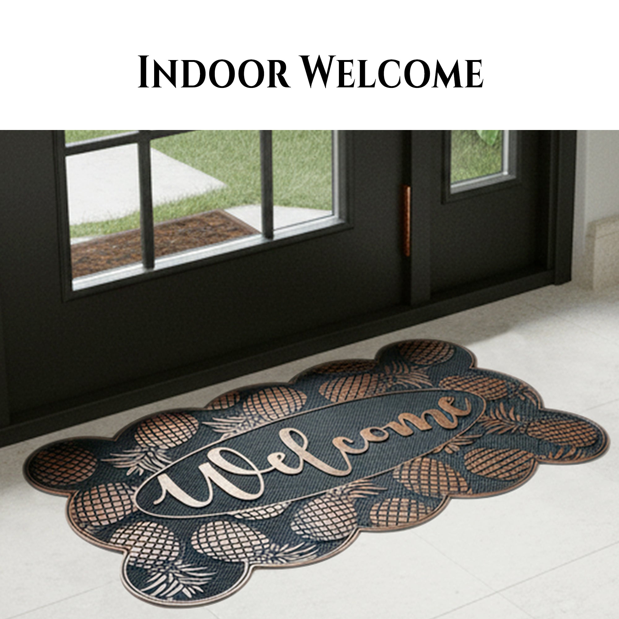 NICJAK Pineapple Scalloped Mat